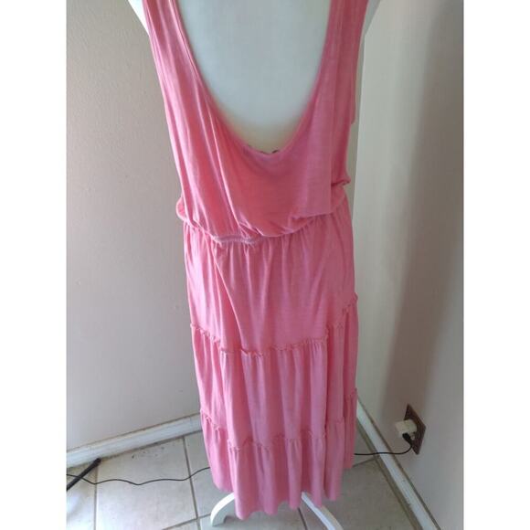 Knox Rose Maxi Dress Pink Tiered Sz L Beach Boho Fairy - Picture 5 of 9